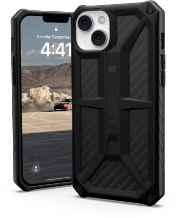 URBAN ARMOR GEAR UAG Designed for iPhone 14 Plus Case Carbon Fiber 6.7 Monarch Rugged Premium Protective Cover Lightweight Slim Shockproof Dropproof Compatible with Wireless Charging