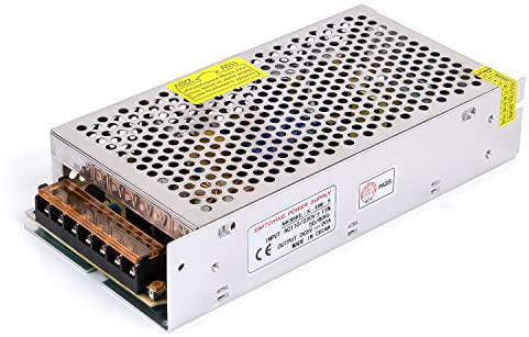 Fuente de alimentación conmutada 5V 20A 100W DC Adaptador de corriente AC 110V/220V a DC-5V, transformador ANGEEK, adecuado para tiras LED, impresoras 3D, proyectos de iluminación, etc.