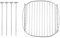 Ninja Air Fryer Double Philip Airfryer Accessories Silver 304 Stainless Steel Replacement Grill Rack Double Layer Skewers Baking Tray For Air Fryer