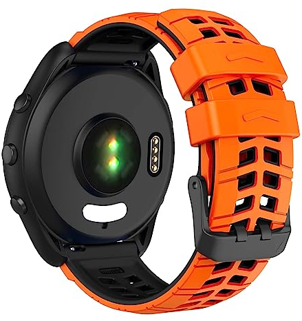 ISABAKE 22MM Armband für Garmin Vivoactive 4/Forerunner 255/Venu 2, 22MM Weiches Silikon Uhrenarmband für Huawei Watch GT2/Gear S3 Frontier/S3 Classic/Galaxy Watch 46mm,Quick Ersatzarmband Armband