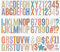 Self Adhesive Vinyl Letter Number Stickers Kit, 300 Pieces 2.5 inch Morandi Color Mailbox Numbers Sticker for Mailbox, Alphabet Number Stickers, Decals for Sign, Kitchen,Door, Business, Addres