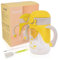 Bunnytoo Sippy Cup for Toddlers - 240 ml, Suitable from 6+ Months, Night Trainer Cup, Independent Drinking, Spill-Free, Leak-Proof Silicone Spout, BPA-Free - Yellow