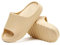 Rumkok Chaussons Femme été, Pantoufles Homme, Claquette Femme Confortable, Tongs De Plage Et Claquettes De Piscine, Beige, 41 EU