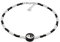 Elli Fußschmuck Damen Fußkettchen Yin Yang mit Glasperlen in 925 Sterling Silber