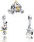 H.ZHENYUE Anhänger Charms 925 Sterling Silber Pumpkin Princess Snowman with Zirconia für Europäische Armbänder und Halskette,Schmuck Geschenk für Weihnachten,Valentinstag,Muttertag Pack von 3 Damen