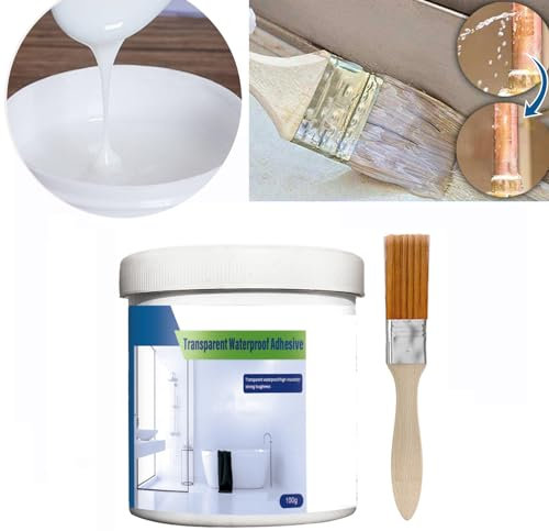 Super Seal Waterproof Coating - Advanced Anti-Leakage Solution | Invisible, Transparent & Long-Lasting | Ideal for Tiles, Cement, Roofs, and More (100g, with Brush) (1)