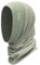 Devold Kvitegga Merino 230 Headover - Funktionelle Wendbare Sturmhaube, Grün, Größe One Size, Farbe Raw Wh
