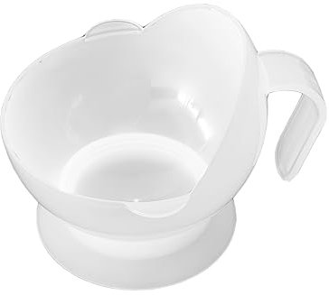 JEESHAN 600ml/20oz Big Lug Soup Bowl with Handle Adult Sucking Bowl Sucker Bowls Microwave Safe Self-Feeding Dinning Bowl for Elderly Parkinsons Stroke