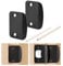 MOSECYOU Standard Blank Strike Plates, Door Front Trim/Jamb Extended Protector Plates, Strike Hole Filler Plates, Full Lip Round Corner, Cover Plates for Striker Opening/Receptacle(Matte Black)