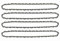 4 Stück 25,4 cm Kettensägekette, R40 für Ryobi Akku-Stangensäge 18 V Kettensäge TP26 TP30 P540 P540B P541 P542 P545 P546 CS1800 S20500 ZR15520 ersetzt 90PX040GG (3/20) 3 cm LP-Teilung, 0,50 Zoll
