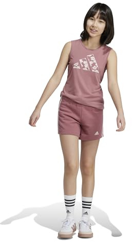 adidas Unisex Kids Essentials 3-Streifen Shorts PINK/Sandy Pink 164