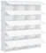 HOOBRO Schuhregal mit 15 Fächern, Schuhschrank, für 54 Paar Schuhe, 40 x 30 x 30 cm pro Fach, schmal, mit Türen, Kunststoff, für Wohnzimmer, Schlafzimmer, Flur, Eingang, Weiß EWT310SC01