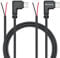 Right Angle USB C to 2 Pin Bare Wire Open End Wire 1M/3FT, 90 Degree USB Type C Male Plug Pigtail Power Cable 22AWG 5V/3A, for USB C Equipment Installed or Replacement Repair DIY Cable(2Pcs)