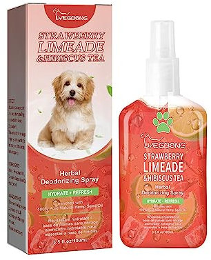 tuwiwol Haustier Deodorant Spray für Hunde, Innenduft, frischer Duft, Geruch, Geruchsbeseitiger, natürliche Pflanzenformel, Atemerfrischer