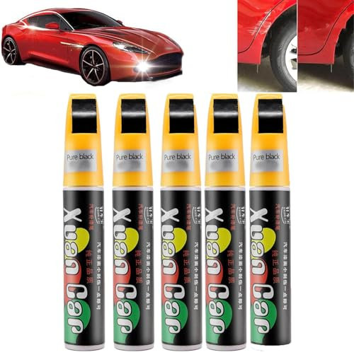 DabinFa Stylo anti-rayures pour voiture, stylo de réparation de peinture pour voiture, outils de retouche de peinture pour voiture, marqueurs à stylo (noir)