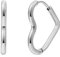 XENOX® Heart Maxi Creolen - Damen Ohrringe aus hochwertigem Edelstahl, 100% Wasserfest | X2678