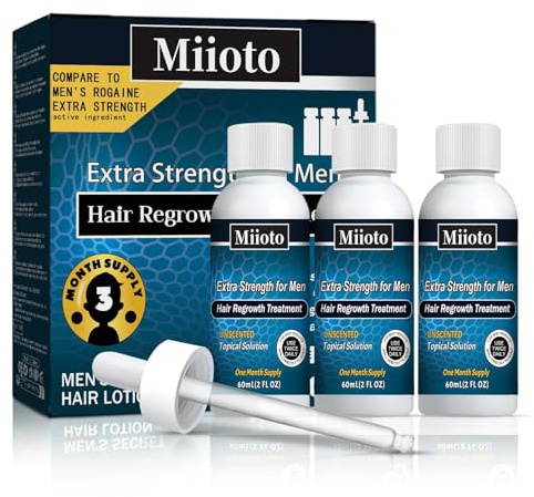 Miioto Haarwachstum Serum, 180 ML Haarwuchsmittel Männer, Haarserum für Haarwachstum, Kopfhaut Pflege Fördert Dickeres Haar die Kopfhaut Nährt und Haarausfall Vorbeugt