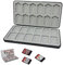 vcsjw Game Card Aufbewahrungsbox,Spiele Aufbewahrung Für Switch,Weiches Silikon Futter,Game Card Aufbewahrungsbox Für Nintendo Switch Mit 24 Game Card Slots Und 24 Micro Sd Card Slots