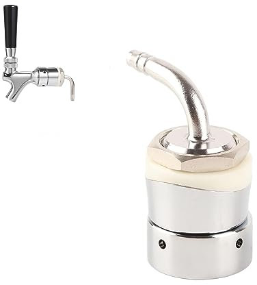 Tige de tour de robinet de bière, filetage 1/4 pouce en acier inoxydable, ensemble de tige de tour de robinet de bière pression, accessoire de robinet de bière de brassage à domicile, fournitures d