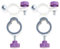 Ldabrye Fishing Chair Umbrella Mount Clamps Universals Golfs Umbrella Clamps For Beach Fishing Chair Umbrella Clamps Stand Holder