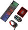 VILLCASE 1Set Gaming Keyboard Mouse Mouse Pad Headset Wired LED Backlit for Laptop Ergonomic Design Plug Play Comfortable Gaming Experience