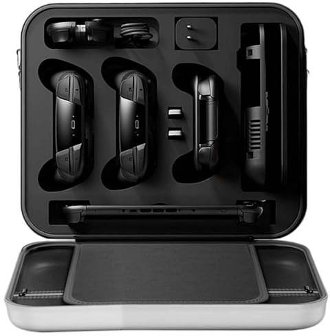 Custodia da trasporto per console Nintendo Switch 2, custodia da viaggio in EVA modellata per Switch 2, custodia protettiva rigida portatile per accessori console Switch 2 (controller Dual Pro bianco)