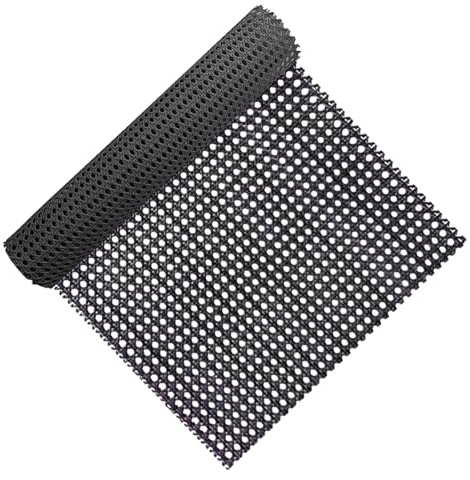 selliner Wiener Geflecht 50x300CM, Achteckige Schwarze Rattan Geflecht,PE Kunststoff Geflecht Material,Rattan Meterware für Garten Schaukel Sitze,Barhocker,Raumteiler Oder Sichtschutz