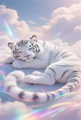 Puzzle 1500 Teile, Tier Tiger Wolken Puzzle Erwachsene, Herausforderndes Rätsel, Klassische Puzzles 87x57 cm, Geschicklichkeitsspiel für die ganze Familie