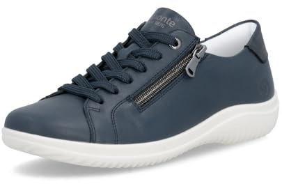 Remonte Damen Low-Top Sneaker D1E03, Frauen Halbschuhe,lose Einlage,straßenschuhe,Strassenschuhe,Sportschuhe,Freizeitschuhe,Turnschuhe,blau (15),42 EU