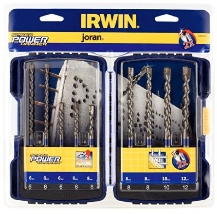 IRWIN 10507538 Juego de - brocas (Martillo perforador, Juego de brocas, Concreto, Eje SDS-plus, 9 pieza(s))