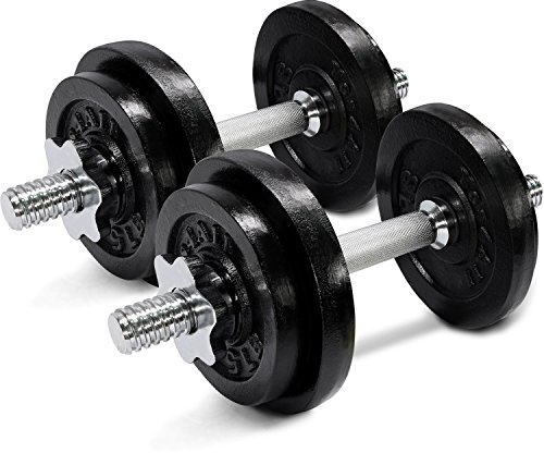 Yes4All Kurzhanteln Verstellbare Hantel, 27.2 KG-2 Kurzhantelstange, 60 lb(Pair)