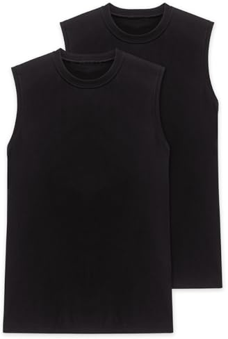 Schiesser American T-Shirt Rundhals Doppelpack Uni schwarz 008150/000