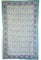 GURU SHOP Leichter Pareo, Sarong, Handbedrucktes Baumwolltuch - Blau Kombination 3, Herren/Damen, Baumwolle, 180x110 cm