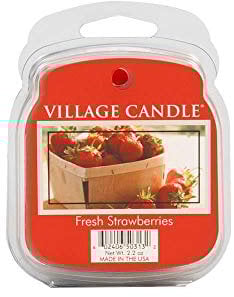 Village Candle Premium Fragrance Wax melts 6 Pack - Fresh Strawberry
