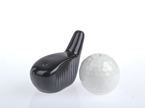By-Bers Taiga & Wutz - Golfschläger und -Ball in s/w die wohl süßesten Salzstreuer der Welt
