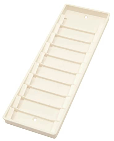 Karteo® Wandkartenhalter weiß | Kartenhalter | Wandhalter für bis zu 10 Karten 86 x 54 mm | für Dienstausweise Gesundheitskarten