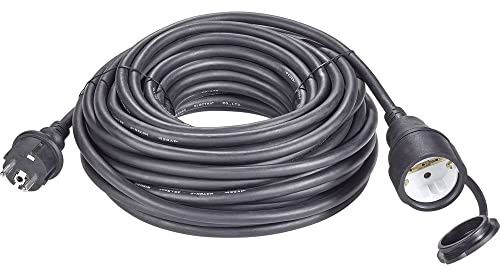 Sygonix 1384363 Strom Verlängerungskabel 16 A Schwarz 10.00 m H07RN-F 3G 1,5 mm²