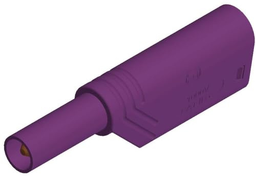 SKS Hirschmann LAS S G Sicherheits-Lamellenstecker Stecker, gerade Stift-Ø: 4mm Violett 1St.