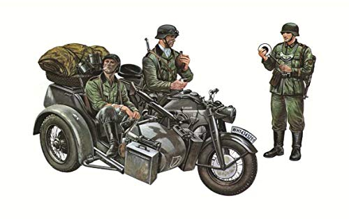 Italeri 510000317 - Figuren - 1:35 Motorrad-Gespann Zündapp KS750, Grün