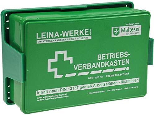 Betriebs-Verbandkasten nach DIN 13157-C, für Betriebe+Baustellen, Wandhalterung