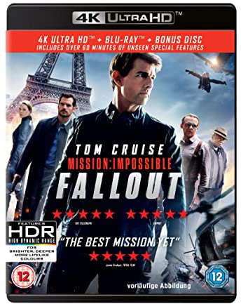 Mission: Impossible - Fallout (4KUltra-HD + Blu-ray + Bonus Disc) [2018] [Region Free]