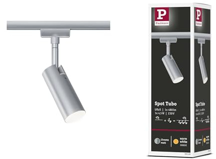 Paulmann 95506 Tubo URail LED Individual spot 237lm 4.5W 3000K 230V Chrome matt Rail System