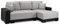 Honeypot Sofabed - Cimiano Corner Sofa Bed with Storage - Black Grey Fabric Couch with Pull Out Sofa Bed Chaise Lounge | Setup Included | Made in EU | Built to Last (Black/Grey, Right Hand Corner)