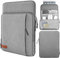 MoKo Funda Compatible con iPad Pro 11 M2 2022-2018, iPad 10ª Gen 10,9 2022, iPad Air 5/4 10,9 2022, Galaxy Tab S8 11, iPad 8 10,2, iPad 10,2/Pro 10,5 con Bolsillo Almacenamiento, Gris Claro
