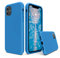 SURPHY Liquid Silicone Case Compatible with iPhone 11 Case, Soft Rubber Full Body Thickening Design Shockproof with Microfiber Cloth Lining 6.1 inch Phone Case for iPhone 11, Surf Blue