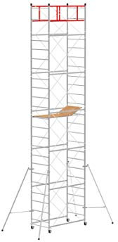 Échafaudage hauteur de travail 8,50 m en acier série M4 LUX BASE NORMALE - Made in Italy I SCEDIL