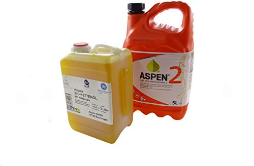 ASPEN 5L 2-Takt Alkylatbenzin mit 3L ASPEN Bio Kettenöl