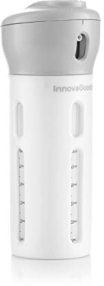 InnovaGoods® Dispensador de líquidos de Viaje 4 en 1 ForDrops, dispensa líquidos de Forma fácil y cómoda, Ideal para Viajar, 4 Compartimentos, Ideal para líquidos, cremas, jabones y Otros Productos.