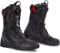 SHIMA STRATO Stivali Moto Uomo - Traspirante, Rinforzate Stivali Moto Turismo con Sistema di Chiusura Rapida ATOP, Pannelli Riflettenti (Nero, 44)