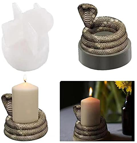 ShiftX4 Cobra Kerzenständer Epoxidharz Form Schlangenform Kerzenhalter Silikonform DIY Basteln Ornamente Gießwerkzeug